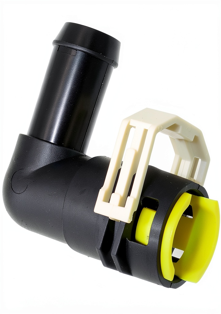 Installing ATUOTPO heater hose connector in a Mazda engine compartment