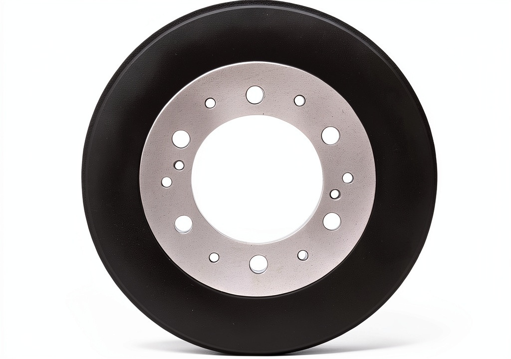 Dynamic Friction brake drum installed on a Toyota Tacoma