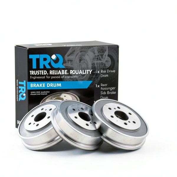 TRQ Brake Drum Set for Automotive Replacement-1