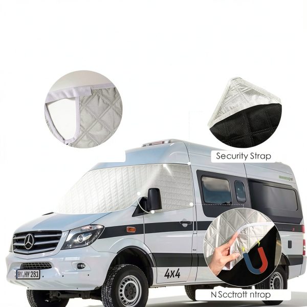 VANNCAMP Sprinter Windshield Cover Mercedes 2007‑Current Aluminum-2