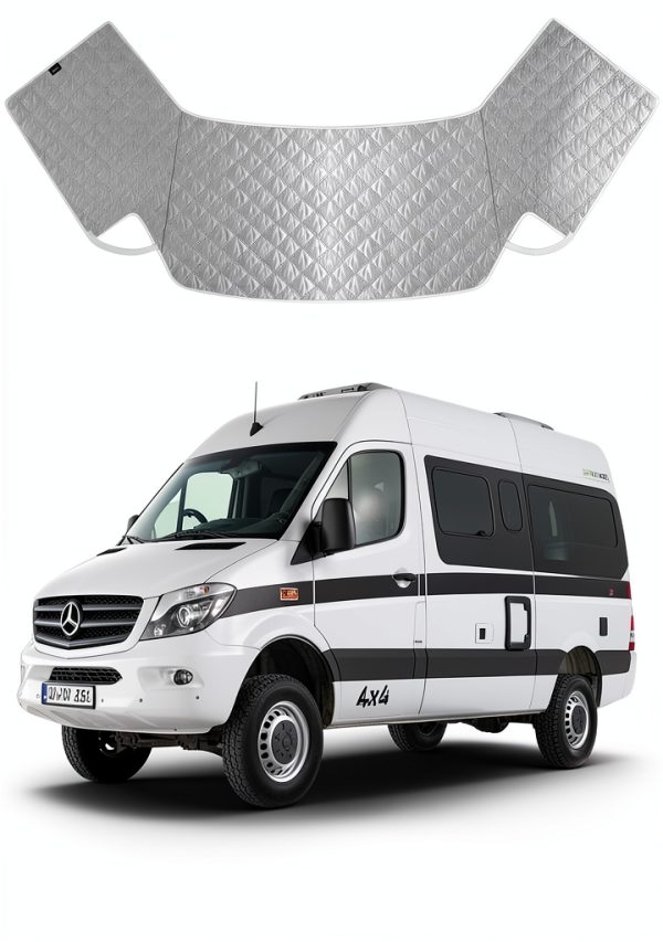 VANNCAMP Sprinter Windshield Cover Mercedes 2007‑Current Aluminum-1