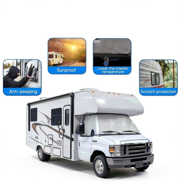 NEVERLAND RV Windshield Cover Class C Ford e450-3