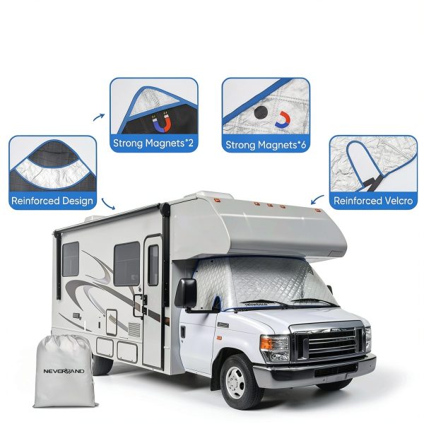 NEVERLAND RV Windshield Cover Class C Ford e450-2