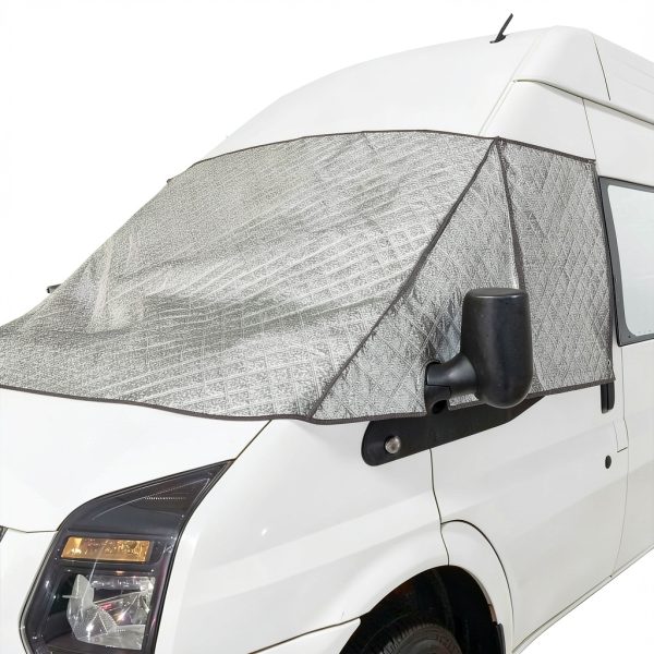 RV windshield cover KDOWES for Ford Class C 1997‑2024 4‑layer sunshade-5
