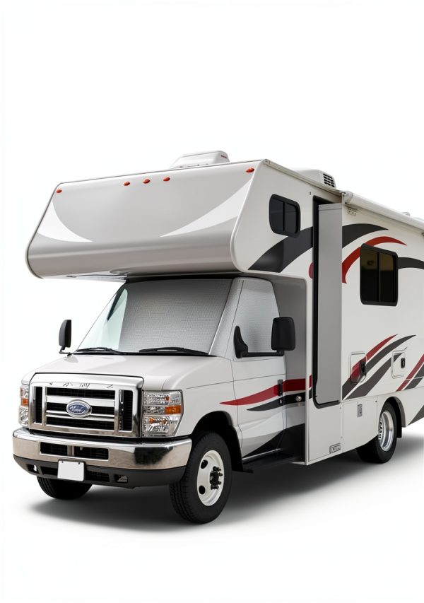 Ford ESeries Windshield Cover VANNCAMP Five Layer Gray Custom Fit-2
