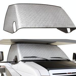 RV windshield cover KDOWES for Ford Class C 1997‑2024 4‑layer sunshade-0