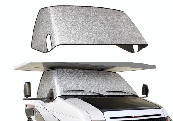 RV windshield cover KDOWES for Ford Class C 1997‑2024 4‑layer sunshade-0