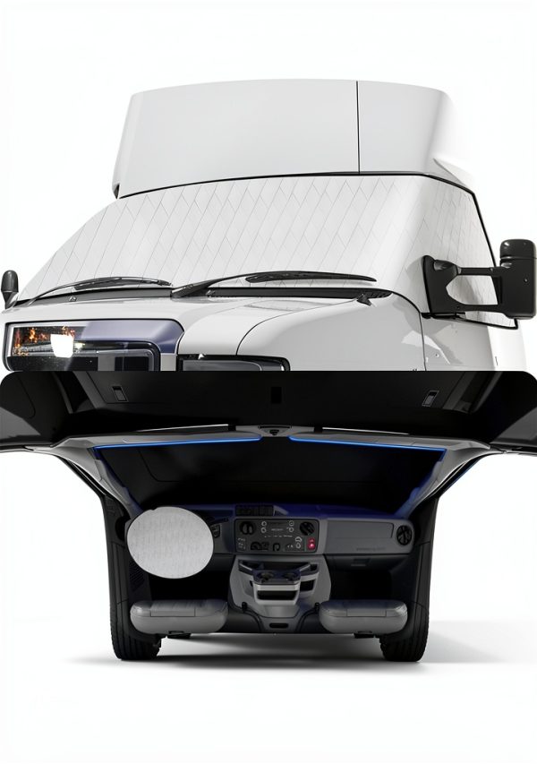 RV Windshield Cover Autofit for Class C Ford E450 1997-2023 Front-0