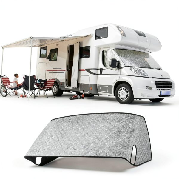 RV windshield cover KDOWES for Ford Class C 1997‑2024 4‑layer sunshade-6