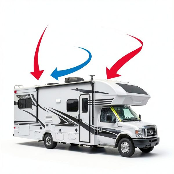 Big Hippo RV Windshield Cover for Ford E450 1997-2022 Waterproof-1