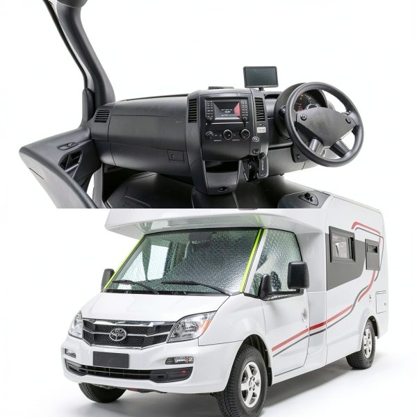 Big Hippo RV Windshield Cover for Ford E450 1997-2022 Waterproof-5