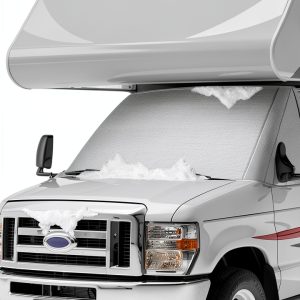 Ford ESeries Windshield Cover VANNCAMP Five Layer Gray Custom Fit-0