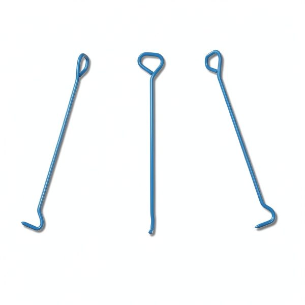 Manhole Cover Hook Therwen 2pcs 36" Blue Heavy Duty Hex Alloy Steel-2