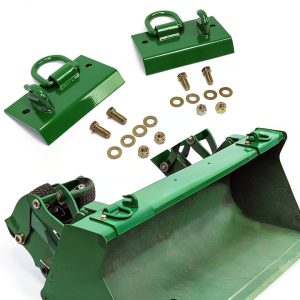 HECASA Tractor Bucket Hook Grab Hooks Compatible with John Deere Compact Tractor 1025R 2032R 3320 2520 Tractor Bucket Hooks D Rings Bolt on Heavy Duty-0