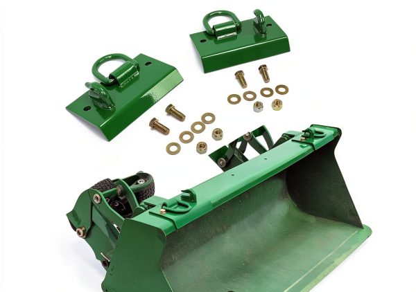 HECASA Tractor Bucket Hook Grab Hooks Compatible with John Deere Compact Tractor 1025R 2032R 3320 2520 Tractor Bucket Hooks D Rings Bolt on Heavy Duty-0