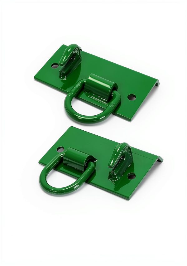 HECASA Tractor Bucket Hook Grab Hooks Compatible with John Deere Compact Tractor 1025R 2032R 3320 2520 Tractor Bucket Hooks D Rings Bolt on Heavy Duty-3