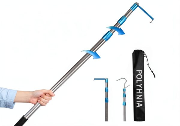 Truck Cargo Grabber by POLYHNIA 6 Ft Extendable Pickup Hook - Blue-0