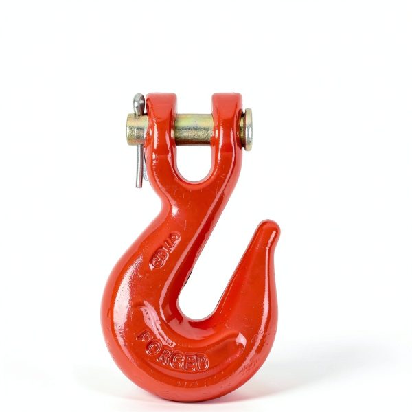 3/8'' G80 Chain Hook Lechengxin Grab Hook 7,100 lbs WLL Red 4 Pack-1