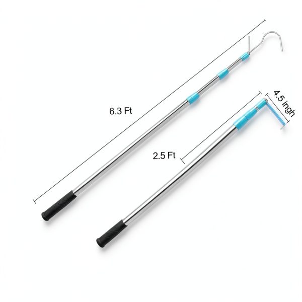 Truck Cargo Grabber by POLYHNIA 6 Ft Extendable Pickup Hook - Blue-1