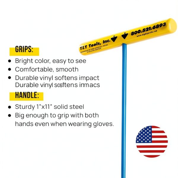 T&T Tools Heavy Duty Handy Hook 30 Inch 3/8" Pump End Grab Hook-1